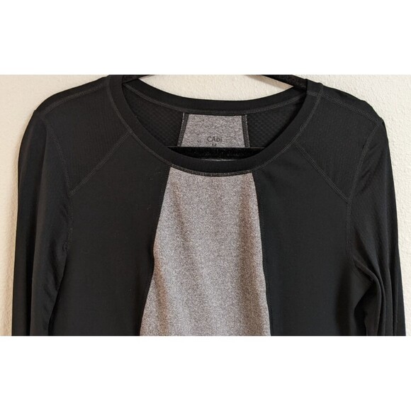 Cabi Women's Style 951 Dynamo Black Gray Long Sleeve Athletic Shirt Size Medium - Picture 3 of 8